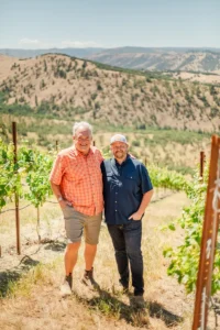 Alan and steve on Windhorse Vineyard 