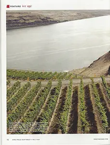 Cover of Forces of Nature showing a deep cliff drop off with vine grapes