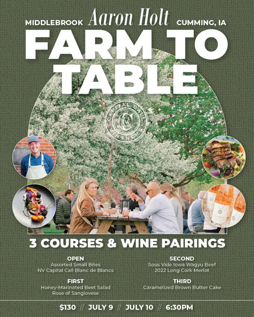Graphic for the Farm-to-Table dinner