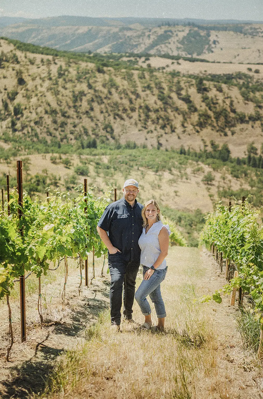 steve and nikki on windhorse vineyard