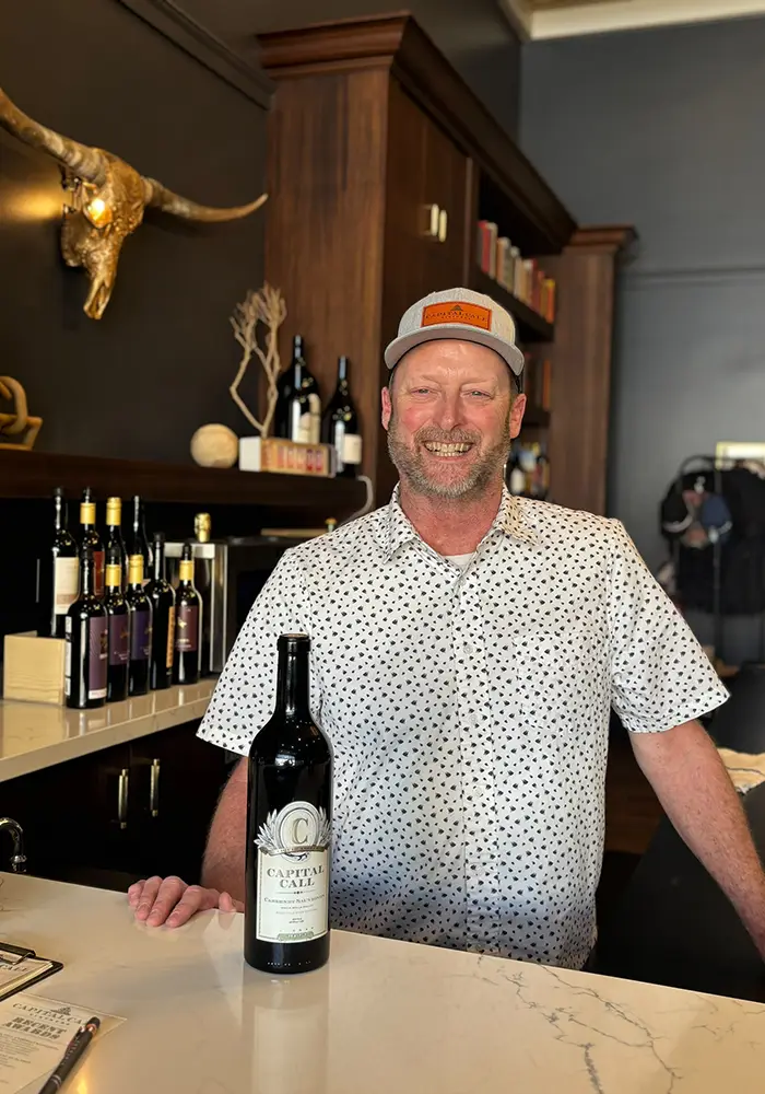 Bryan Walters in Tasting Room
