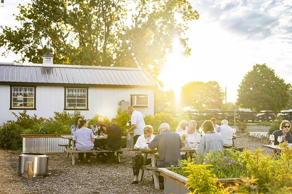 Farm to table dinner